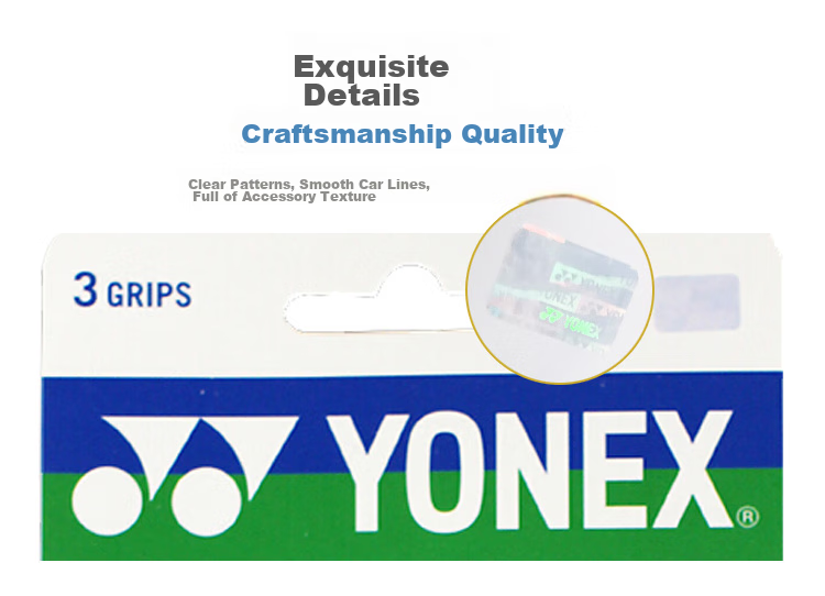 YONEX Badminton Grip Tape, Sports Sweat-Absorbing Band, Handle Grip Tape AC-102C Lemon Green, Pack of Three 4