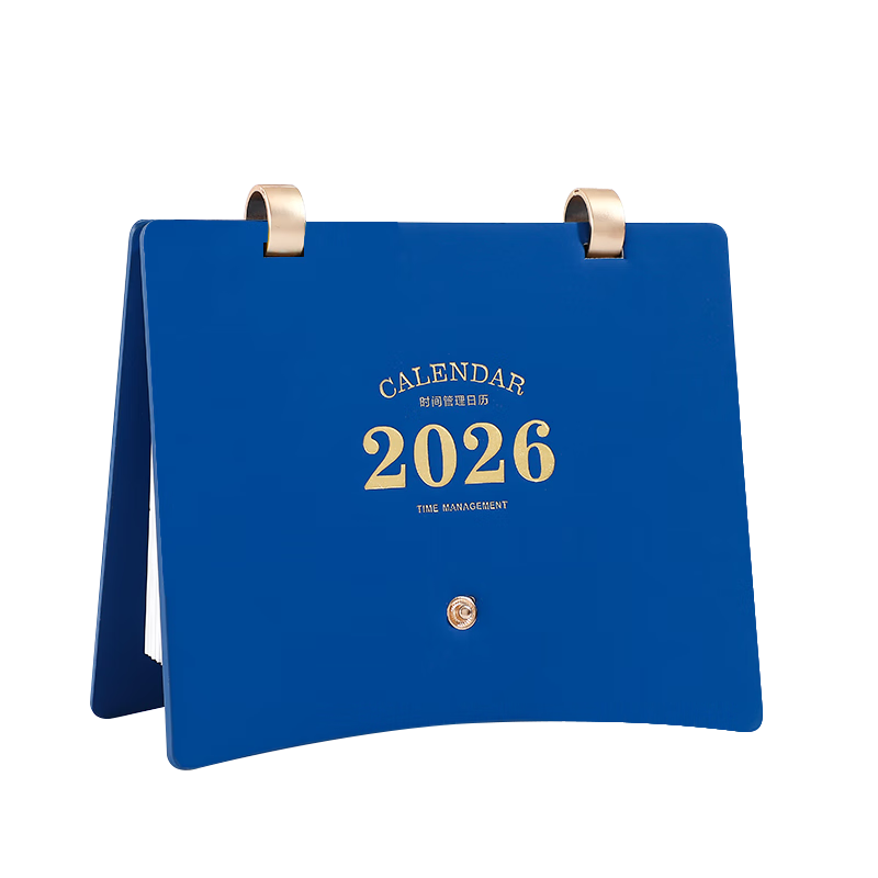 Longe 2026 Weekly Calendar Leather Large Grid Writing Calendar Detachable Planner Monthly Calendar Minimalist Office Desktop Ornament Desk Calendar Gift Box Customizable