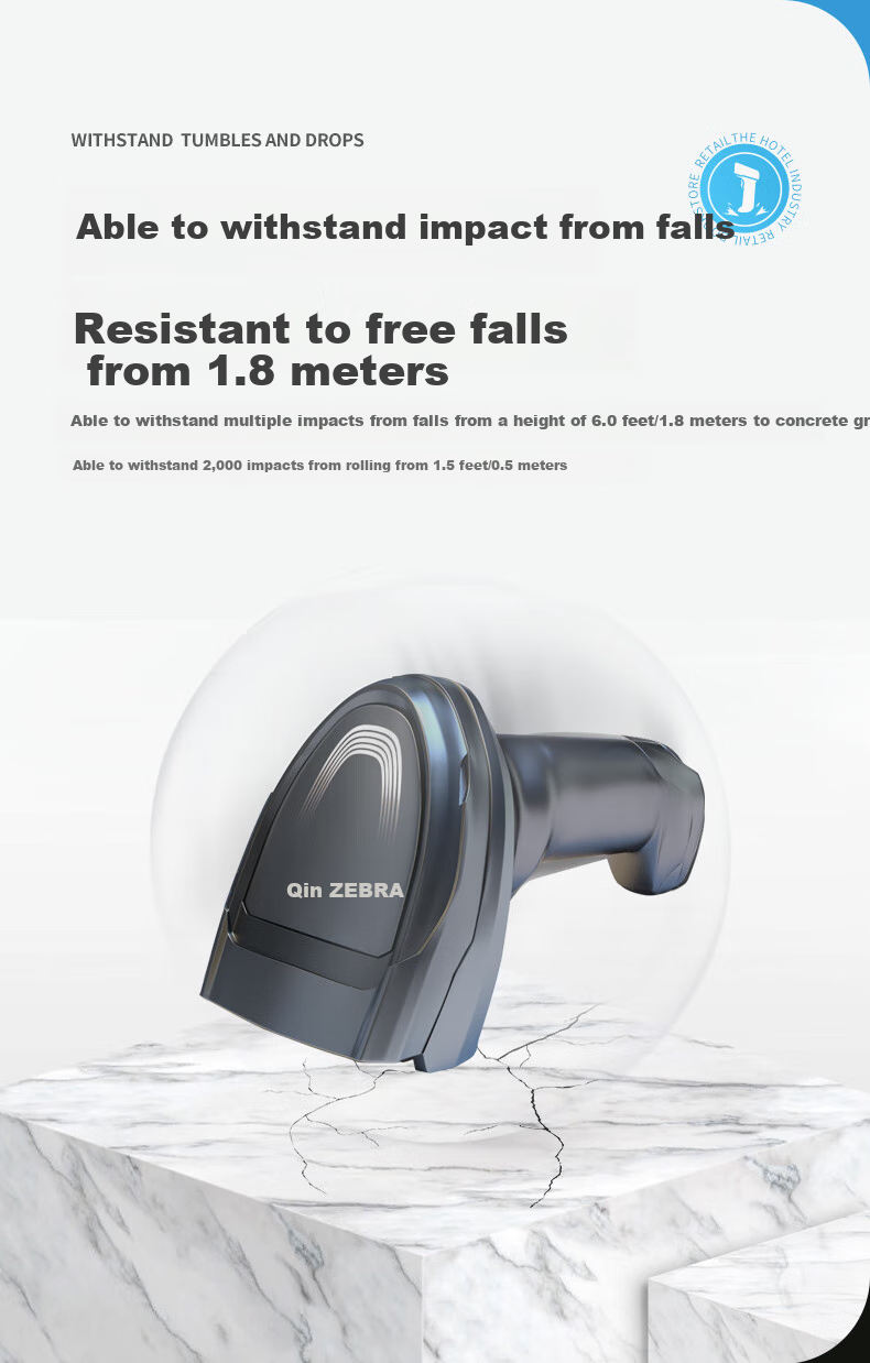 ZEBRA DS8178SR Barcode Scanner, Wireless Scanning Gun, Data Collection Barcode QR Code, Cashier Medical Insurance Payment, Pharmaceutical Traceability Logistics Express Delivery Inquiry Spare Parts Inventory 10