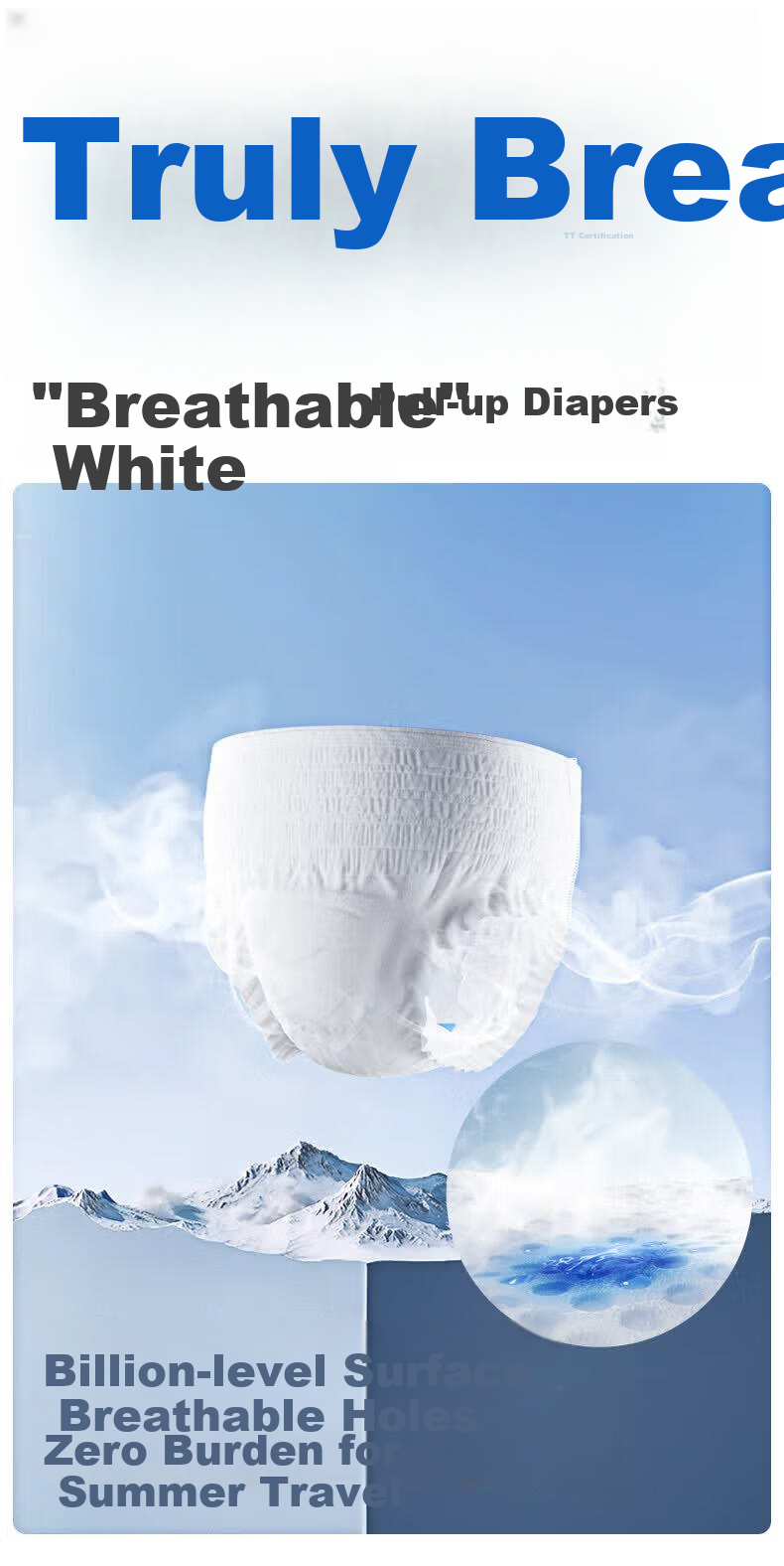 Laolaifu Adult Pull-Up Diapers, XL Size, 15 Pieces, Waist Circumference 100-135cm, Elderly Incontinence Pads 1