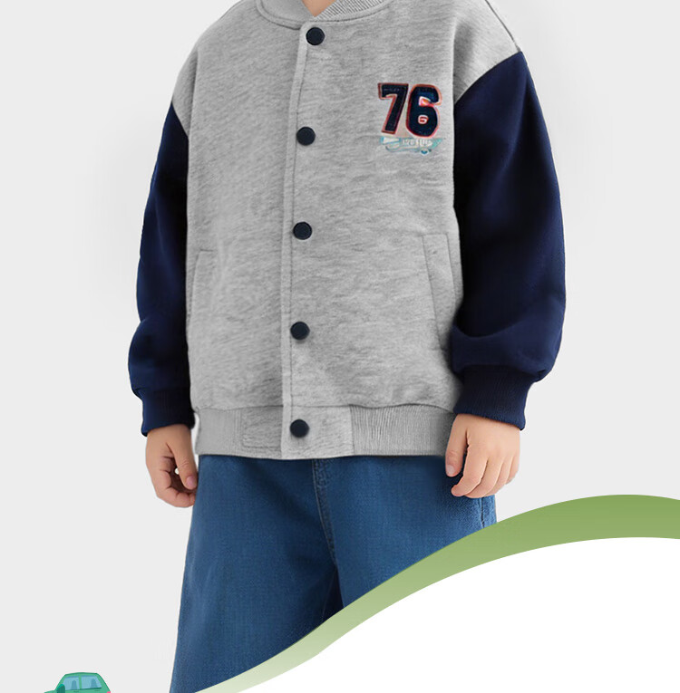 Badibadi Autumn Winter Newborn Baby Boys American Baseball Jacket Casual Sports Top Skateboard Dinosaur 100 2