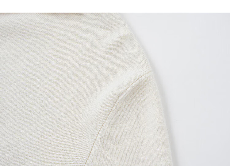 Demana Plush 100% Wool Autumn Simple Style Hooded Shell Button Stretch Knit Sweater for Women 2