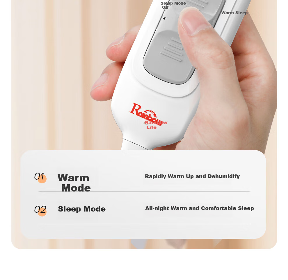 Caihongshenghuo [High Temperature Power-Off] Single-Person Single-Control Non-Woven Electric Heating Blanket Mattress Pad, 1.5*0.7 Meters, Suitable for Dormitory Use 14