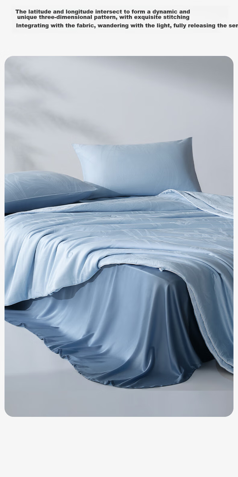 Lafufeier 100% Silk Comforter, Class A Anti-Mite Duvet, All-Season Quilt, Jacquard Silk, Dormitory Summer Quilt 19