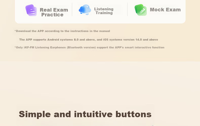 IKF FM CET-4/6 Listening Headphones, Bluetooth Adjustable Frequency, Exam-Specific English CET-4 Headphones, Over-Ear Wireless, for CET-4/8 Study, Radio Listening, Yadian Black 37