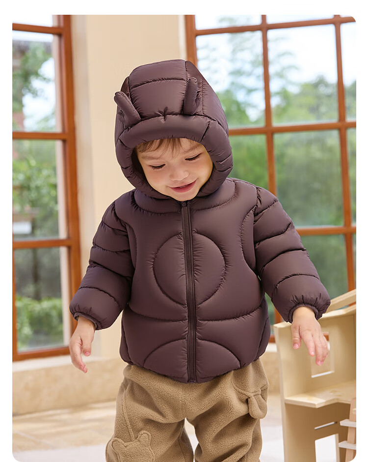 BALABALA Kids Down Jacket Unisex Hooded Coat Three-Proof 2025 New Winter Collection [Mall Edition] 201425107201 8