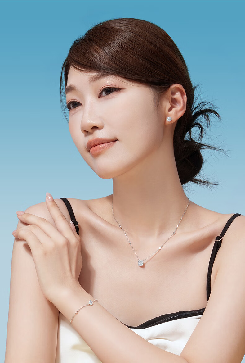 CHOW TAI SENG Birthday Gift Rose Nebula Bracelet, Pure Silver S925, Luxurious And High-End, for Girlfriend, Rose Pink 3
