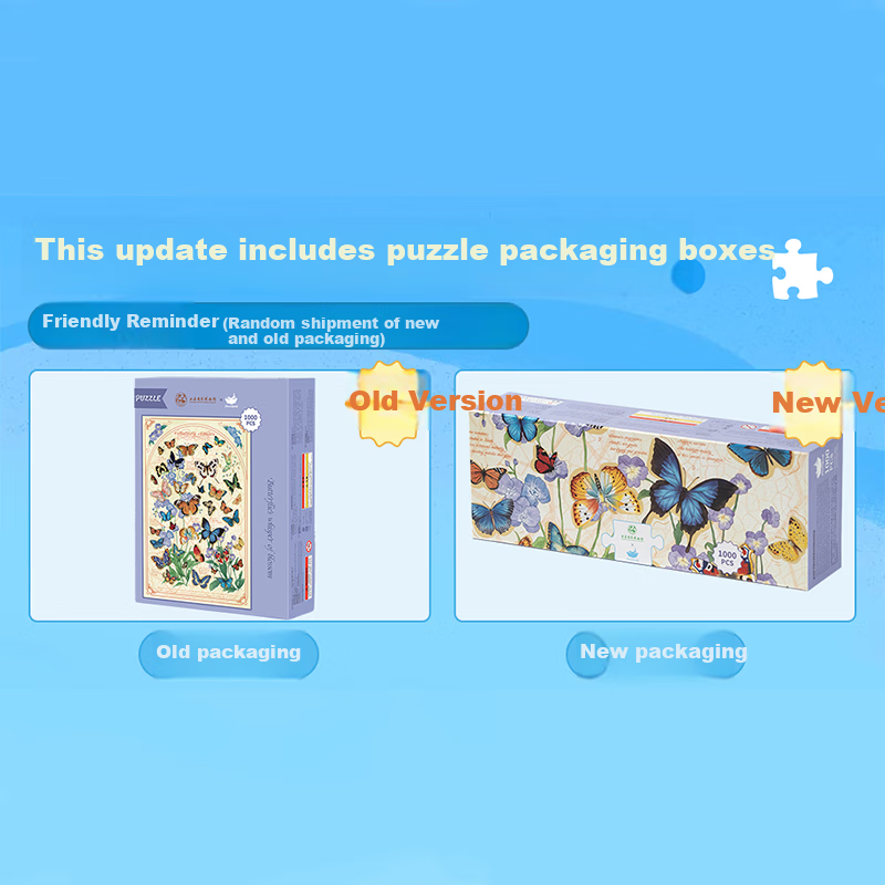 Maodetiankongzhicheng Shanghai Natural Museum Adult Puzzle, 1000 Pieces Butterfly Language Flower Puzzle, Home Decoration for Adults, Birthday Gift