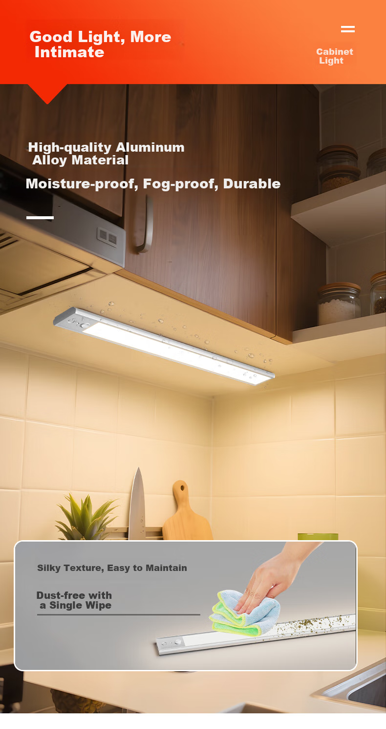 Oppein Smart Sensor Cabinet Wardrobe LED Human Motion Light Bedside Corridor Entrance Light 15