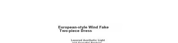 Mt [Shuxiang Laisai] Summer European Style Two-Piece Elegant Sweet Sleeveless Dress for Petite Women, Long Length 3