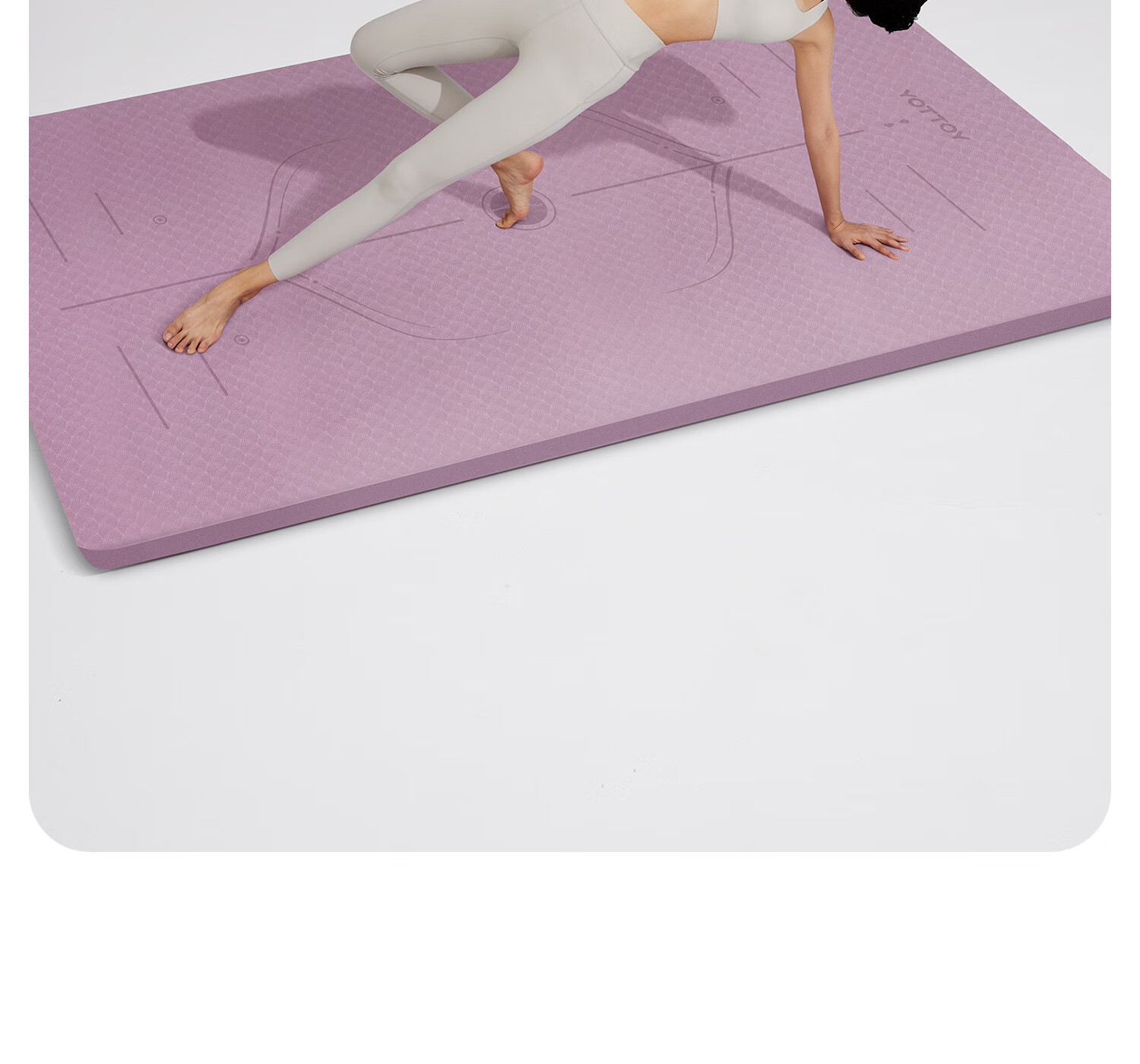Yottoy Yoga Mat Extra Long 2m Large Size Thickened Wide Non-Slip Shock Absorption Exercise Mat for Men and Women Home Use 22