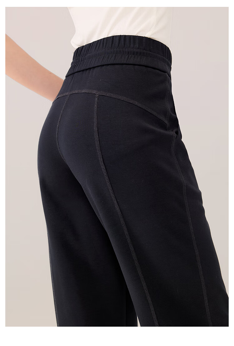 RA&RN / Love As You 2025 Autumn New Women's Sports Casual Pants Elastic Waist Loose Wide-Leg Draped Straight-Leg Trousers 16