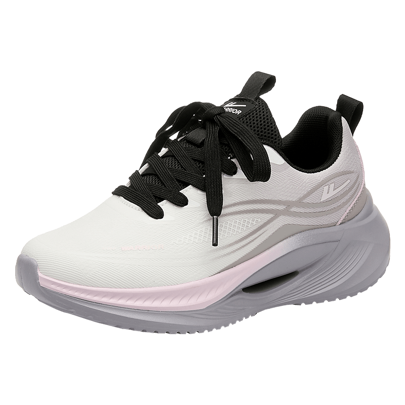 Warrior Women's Thick-Soled Breathable Sports Shoes 2026 Summer New Versatile Shoes Women Beige Gray Pink Size 37