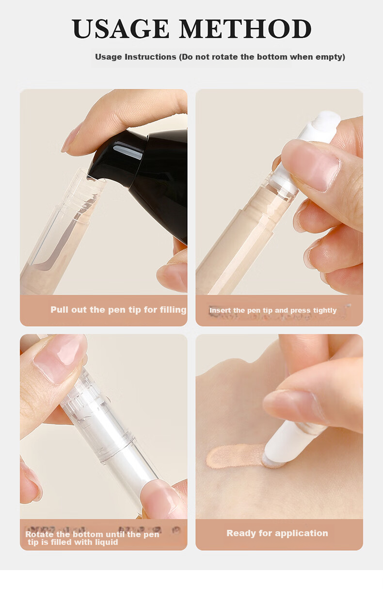 Chense Dispensing Pen, Push-Type Vacuum Travel Portable Sample Foundation, Cosmetics, Lotion, Eye Cream, Anti-Oxidatio 12