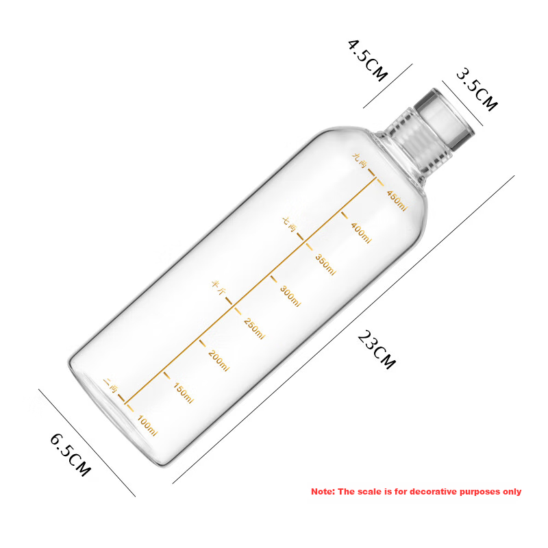 BJ Glass Wine Bottle, Empty Sealed High-End Infusion Container, Specialized Bottle for Liquor, White Spirit Bottle, Self-Brewing Storage And Packaging Bottle