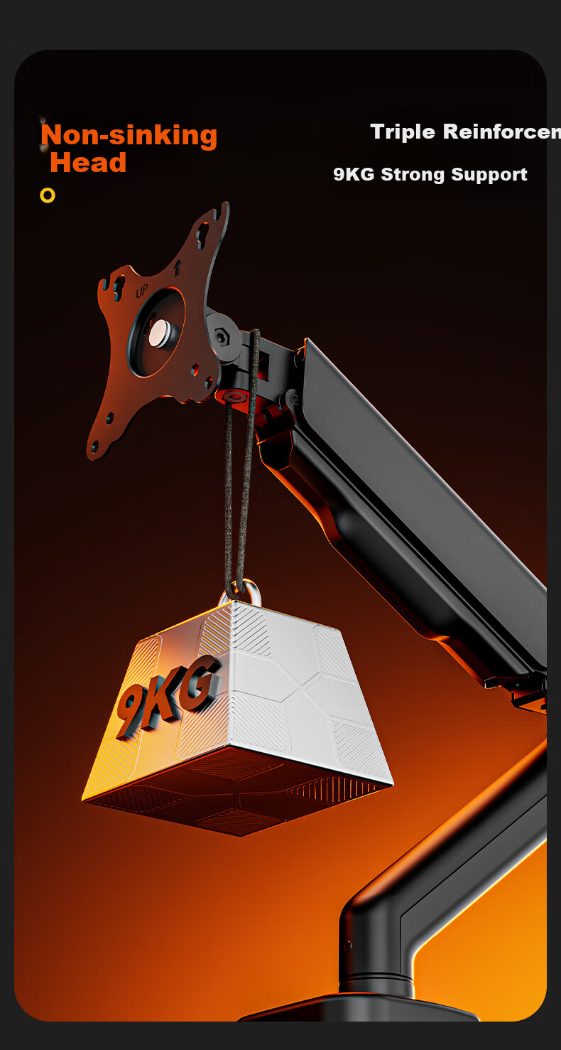 Songneng Monitor Stand, Computer Stand Display Arm, Computer Desk Screen Bracket, Quick Assembly Bracket, Monitor Riser, Compatible with Zhuowei T630S-1B 5