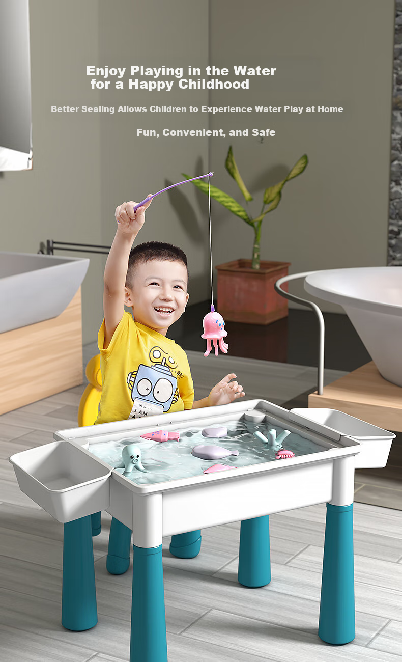 Xingyayoupin Building Block Table with Large Particles, Educational Toy for Boys And Girls, Assembly Puzzle Dining Table, Birthday Gift for Ages 1-3 5