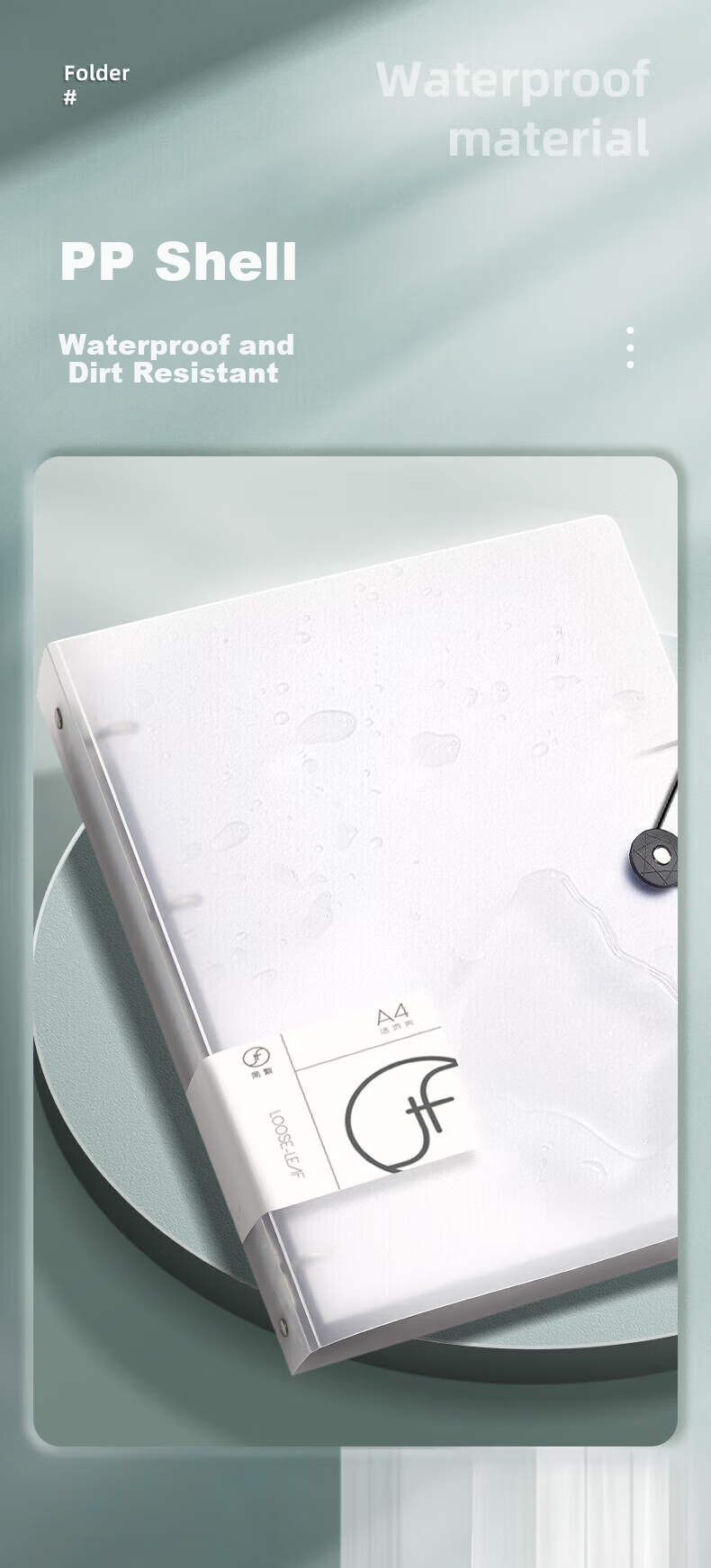 Jinzhi A4 Punched Loose-Leaf Binder, 4-Hole File Folder, A4 Paper Clip, Storage Bag, Transparent Organizer, Four-Hole Exam Paper Puncher, Sheet Protector, Organizer, 2-Pack, 3C Digital Products, All-Net Low Price 4