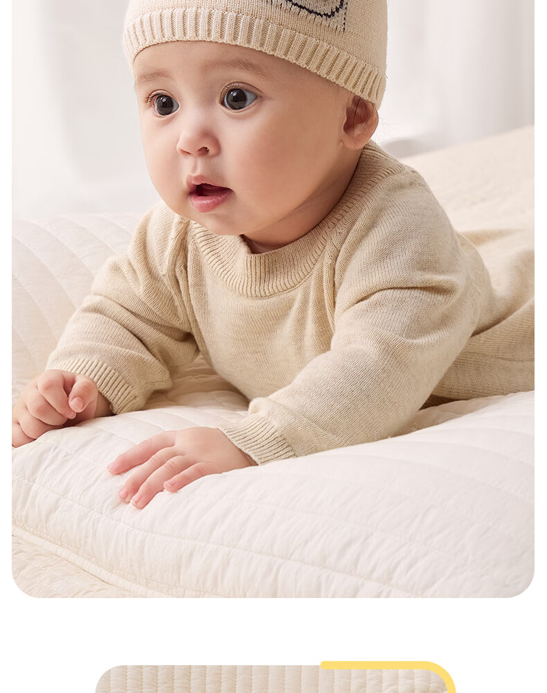 October Crystal Baby Hat Fontanelle Cap Autumn Winter Wool Blend Newborn Infant Cap Unisex 0-3-6 Months 17