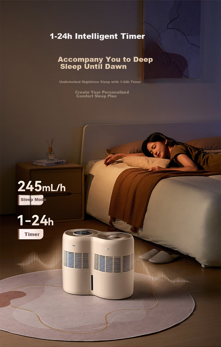 SUPOR [Shuangzixing] High-End Humidifier for Mother And Baby, Home Bedroom Use, No Mist, 1090 Large Humidification Capacity, Floor-Standing Double-Tank Whole House Office Large Space Humidifying Device EHLN-71E 9