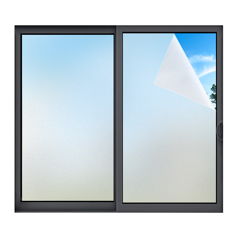Modouyu Frosted Glass Privacy Film, Window Anti-Peeping Sticker, 1.2*3m, Light-Transmitting But Not See-Through, for Bathroom And Toilet Use