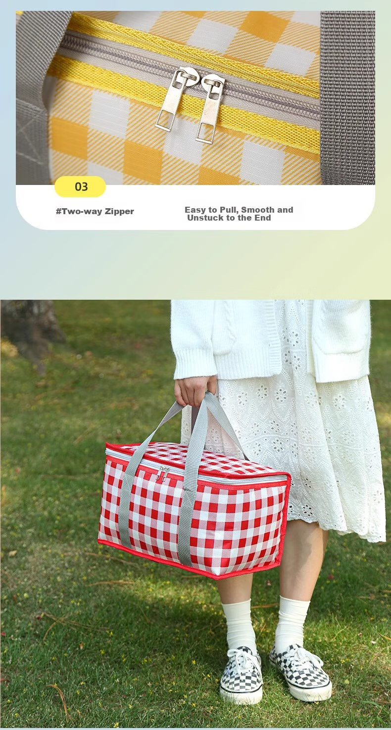 Beifute Insulated Picnic Bag [15L], Camping, Outdoor Travel, Portable Folding Cooler, Handheld Insulated Lunch Box 11