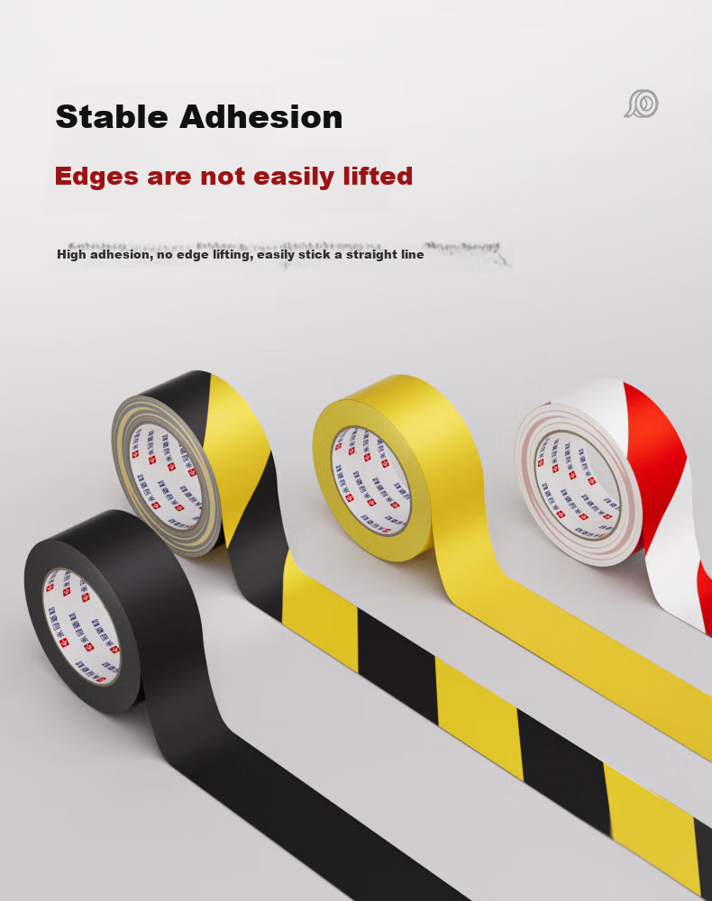 Yongguan PVC Warning Floor Sticker Tape, Rice Character Pattern, Window Size 48mm*33m/single Roll, Positioning Mark, Fire Safety Caution Line, Isolation Tape, Identification, Wind-Resistant Fixed Window, Yellow 8