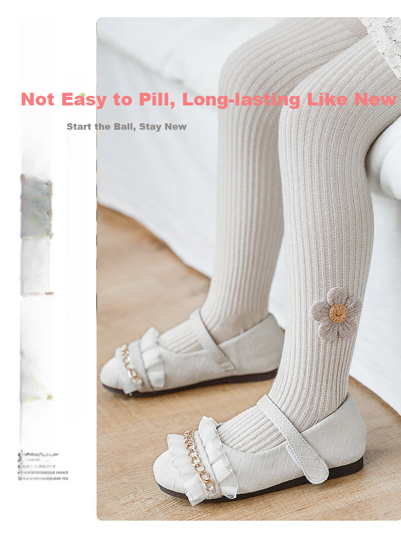 LangSha Baby Leggings for Spring And Autumn, Cotton Socks, Big PP Children's Outdoor Thin Style, Baby Onesie Stylish Girls' Tights 4