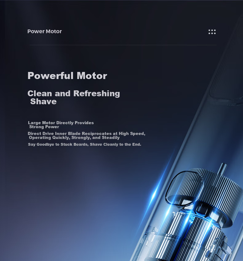 Qiman Electric Shaver Reciprocating Alloy Razor for Men with Three Heads Fully Washable Dry And Wet Dual Shaving Gift Box Set Birthday Present for Husband Or Boyfriend [Mid-Autumn Festival Gift] 6