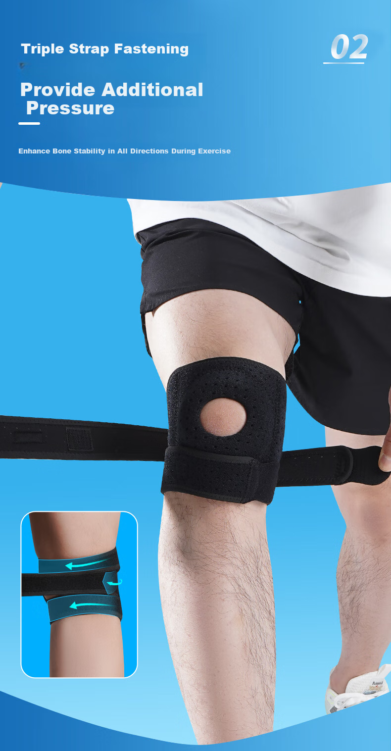 NAILEKESI N Sports Knee Brace, Professional Protection for Badminton, Specially Designed for Men, Suitable for Running, Hiking, Knee Joint And Meniscus Injury Protectio 5