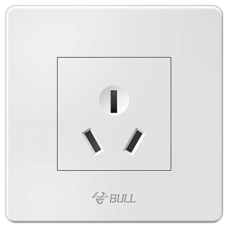BULL Switch Socket, G07 Series, Three-Hole 16A Socket, Air Conditioner Socket, 86-Type Panel G07Z104S, Ivory White