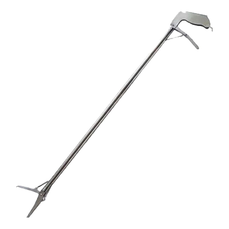 Lewang Stainless Steel Beach Combing Clamp, 75cm Straight Mouth with Lock, Multi-Purpose Extended Version, Lobster Pliers, Crab Tongs, Beach Combing Tool