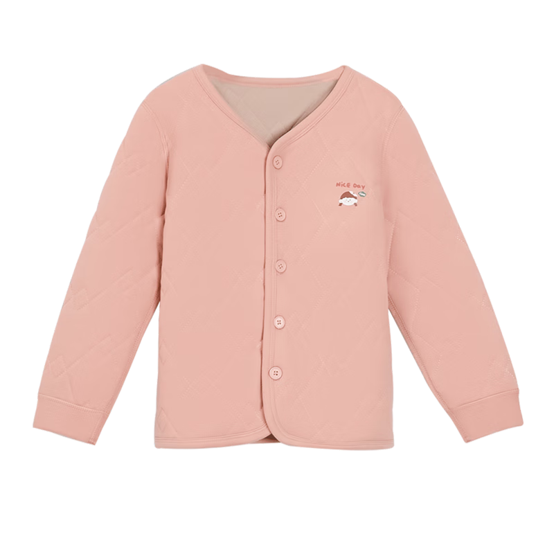 Hodohome Kids Thermal Underwear Girls School Uniform Wool Blend Fleece Top 350 Pink Size 140