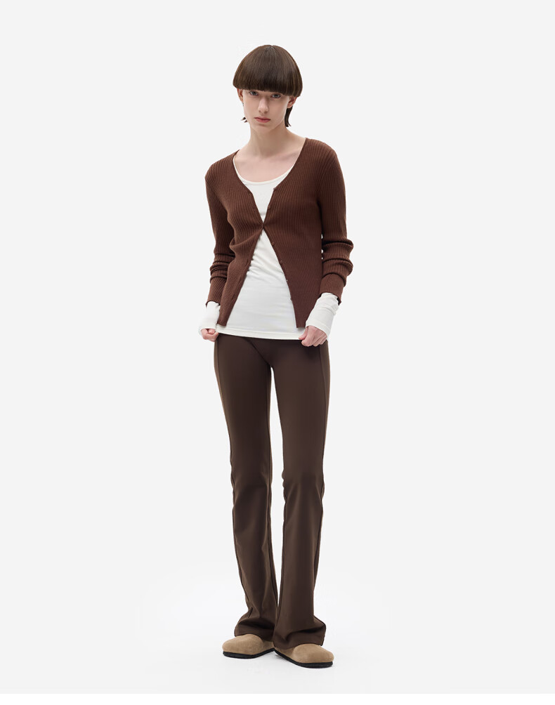 Bananain Liu Haocun Edition Thermal Skin 301 + Women's Warm Cotton-Feel Antibacterial Moisture-Wicking Thermal Underwear Autumn Base Shirt 8