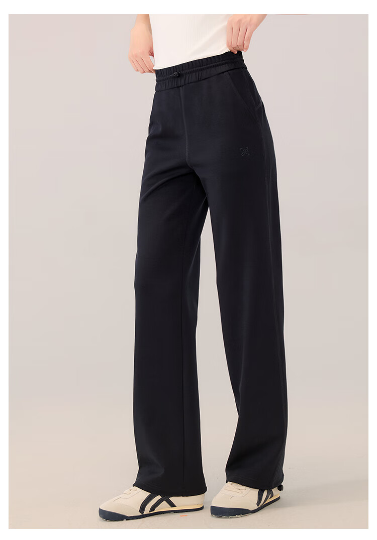 RA&RN / Love As You 2025 Autumn New Women's Sports Casual Pants Elastic Waist Loose Wide-Leg Draped Straight-Leg Trousers 15
