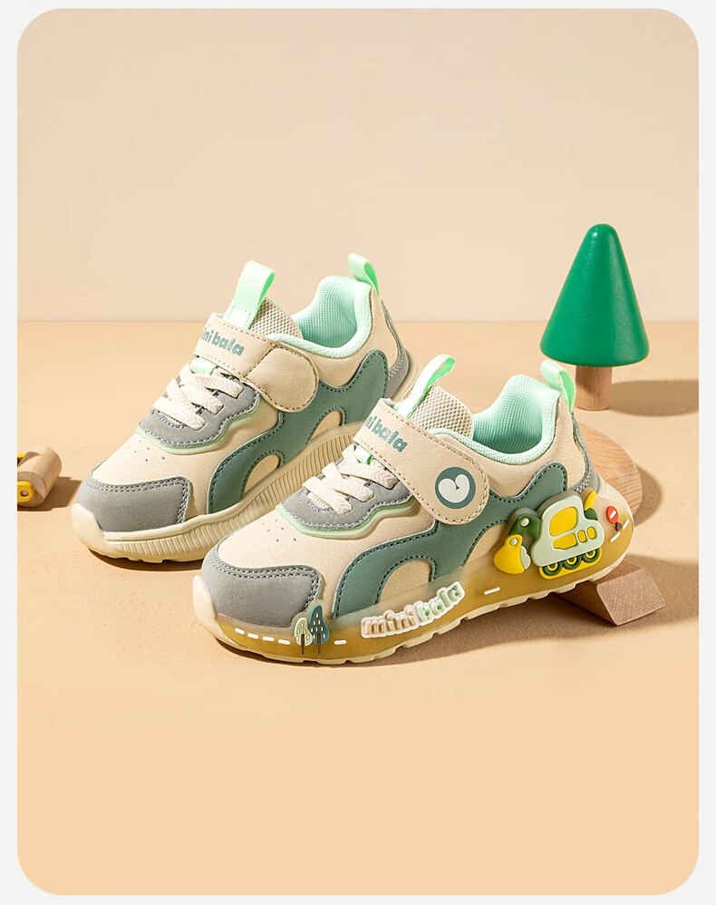 Minibala Kids Light-Up Shoes 25 Autumn New Boys and Girls Casual Sports Baby Toddler Walking Shoes Little Kids Glowing Sneakers 4