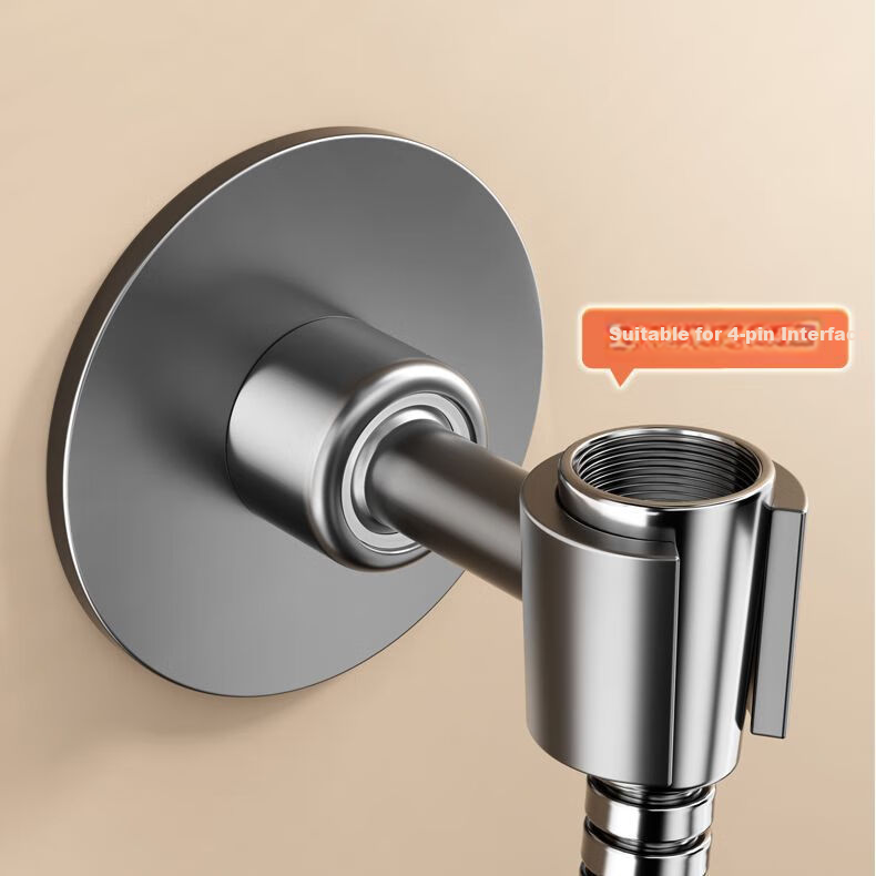 Shangmeide 304 Stainless Steel Shower Head Holder, No Drilling Required, Adjustable Fixing Device, Strong Load-Bearing Capacity of 10kg, Shower Head Bracket 8