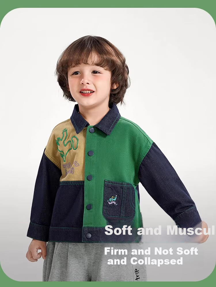 Ciciibear [Color-Fast] Ciciibear Children's Denim Jacket for Boys, Spring And Autumn Style 2024 New Collection, Baby Autumn Clothing, Toddler Wear 6