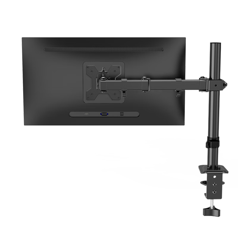 LUCKPRO Monitor Stand, Computer Monitor Arm, Adjustable Height Computer Stand, Mechanical Arm Riser for Monitors, Desktop Rotating Stand for Single Monitor