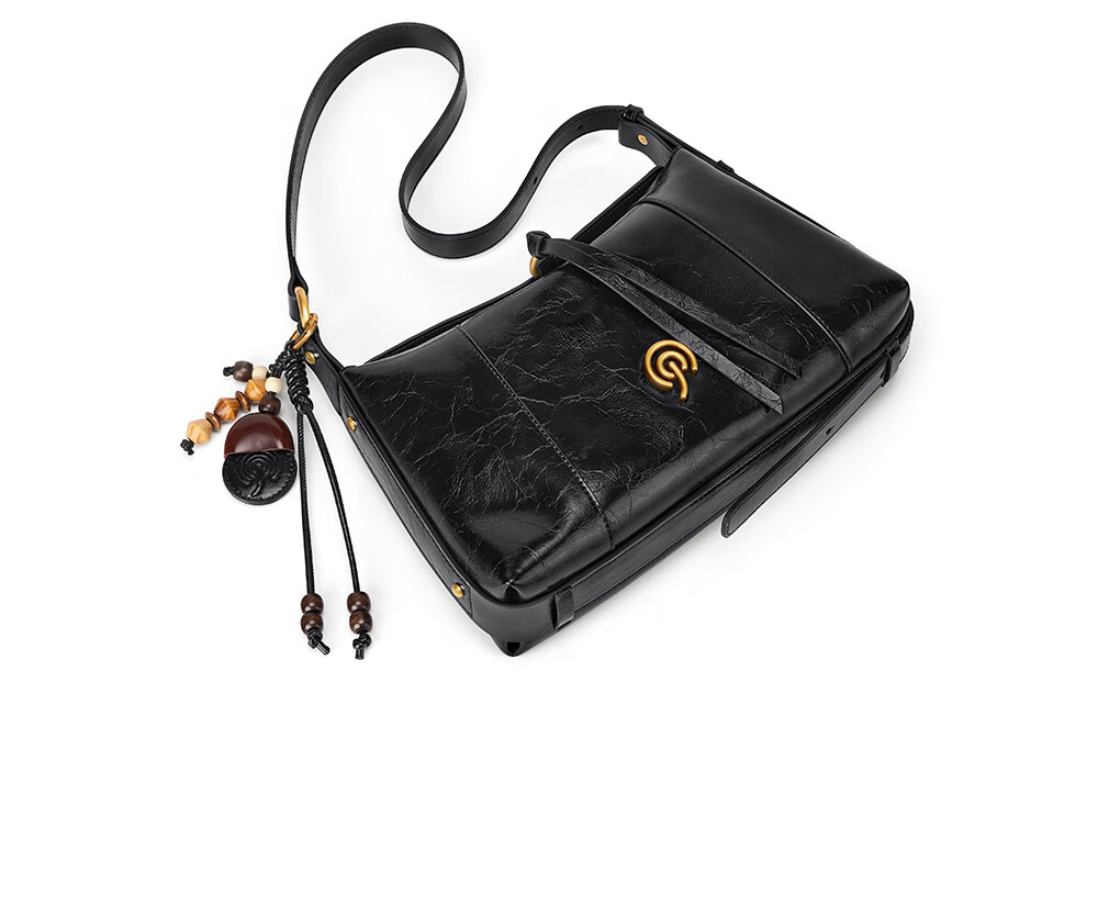 Cnoles Women's Large Capacity Crossbody Bag Genuine Leather Luxury Hobo Shoulder Bag Premium Ladies Bag 22