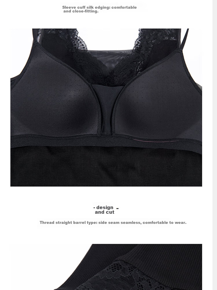 Aimer Women's Summer Lace V-Neck Bra Cup Tank Top AM714142 160 6