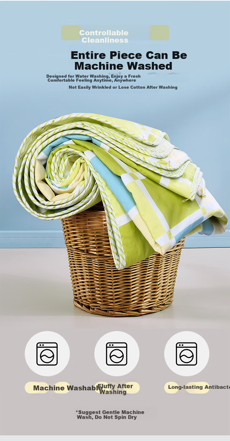 FUANNA Summer Quilt, Pure Cotton Fabric, Antibacterial Air Conditioning Quilt, Double Size, Washable, Thin Summer Blanket, 3 Jin, 203x229cm 7