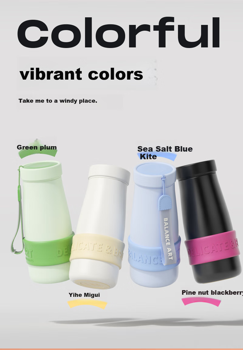 Fuguang Insulated Mug, Student 316L Tea Infuser Cup, Tea Steeping Cup, Water Bottle for Men And Women, Portable Three-In Cup, 500ml 3