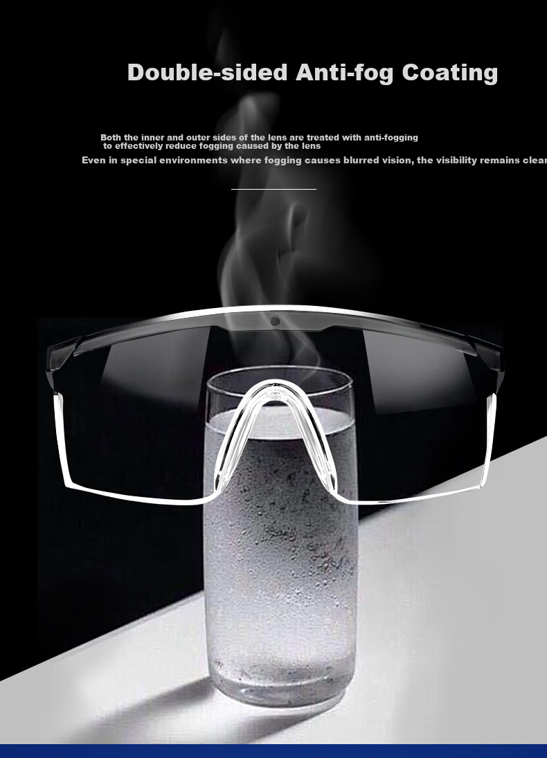 Qiutong Safety Goggles, Protective Eyewear, Dust-Proof, Splash-Resistant, Windproof, Grinding Glasses, Adjustable Temple Arms (Set of Two) 2
