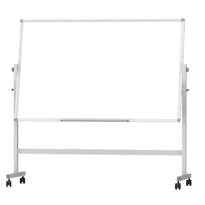 Bibiniu 90*120cm Whiteboard Stand, Double-Sided Magnetic Movable Whiteboard Stand, Office Home Teaching Blackboard BBNV90120-W