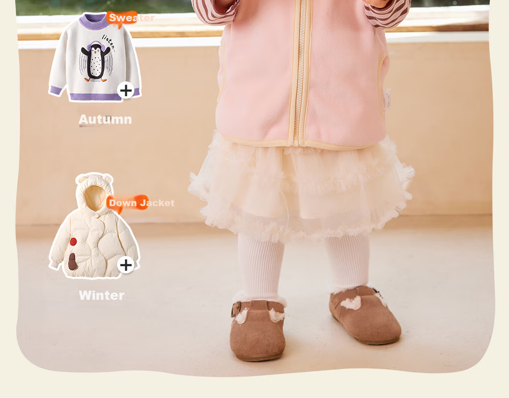 Beitaisi Children's Vest, Spring And Autumn School Uniform Essential, Infant Waistcoat, Boys And Girls Baby Fleece Vest Jacket 6