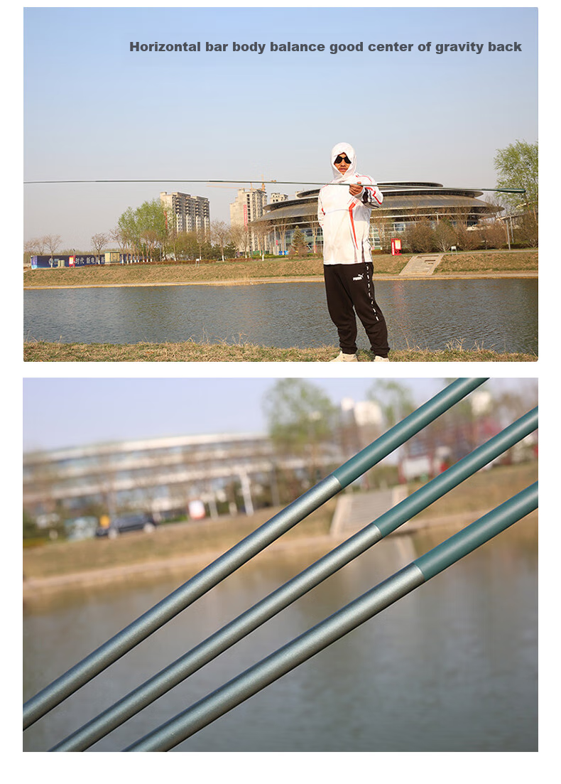 Xionghuo Stream Fishing Rod, Black Pit Carbon Crucian Carp Rod, 2.7 Meters, Ultra-Light And Slim, Wild Fishing Hand Rod, Micro-Fishing Platform Rod, Small Fish Rod 15