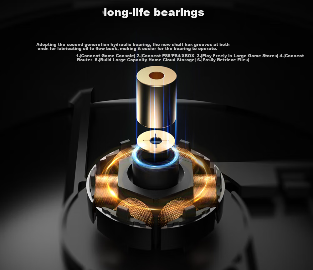 Kulin (IDCOOLING) 12CM Case Fan, Three-Phase Motor, Dynamic Balance Tuning, Magnetic Stability, Suitable for Water And Air Cooling Radiator Modification DF-125 5