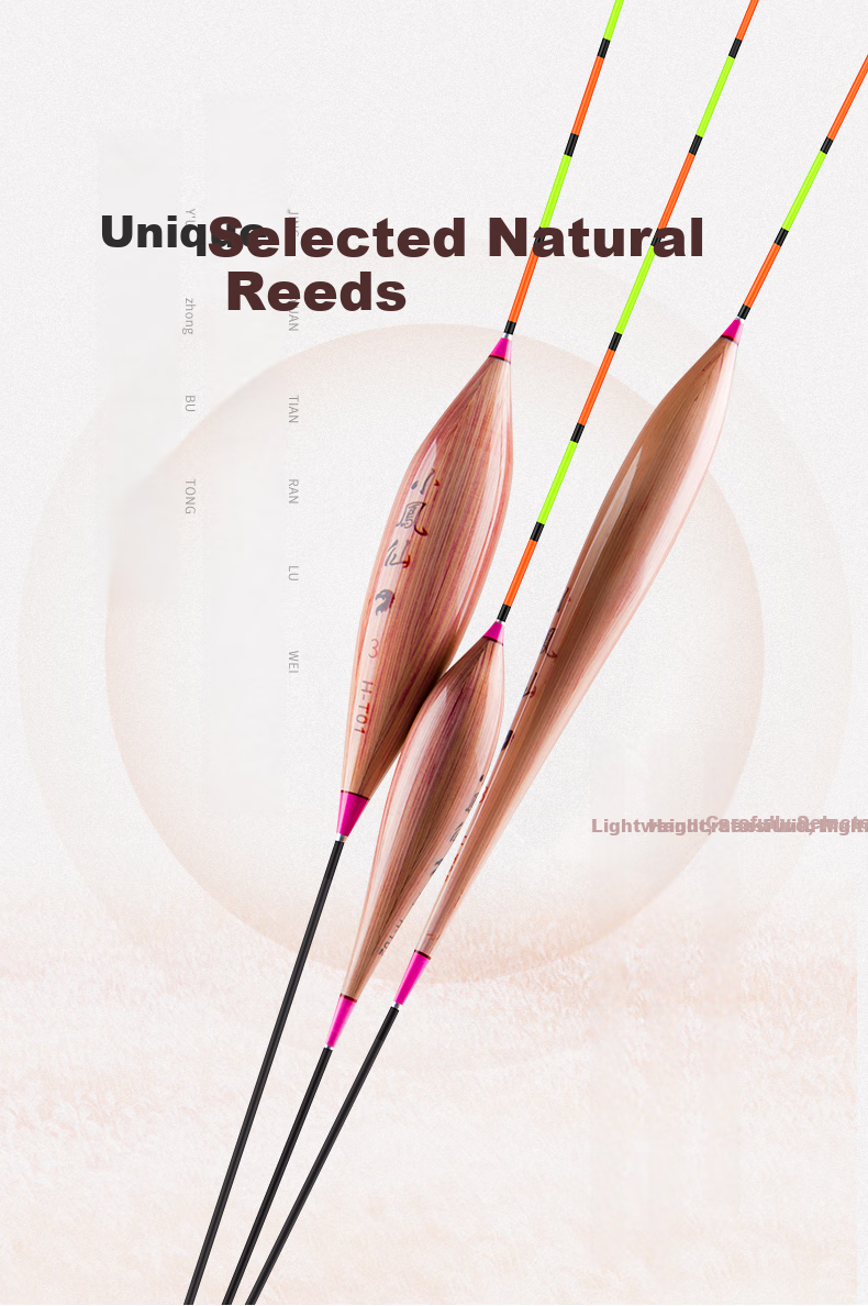 Xiaofengxian Reed Float, Longyuan H-LY Fishing Float, Highly Sensitive, Smooth Mouth, Eye-Catching, Thickened Buoy, for Near-Sighted Anglers, Crucian Carp Float 2