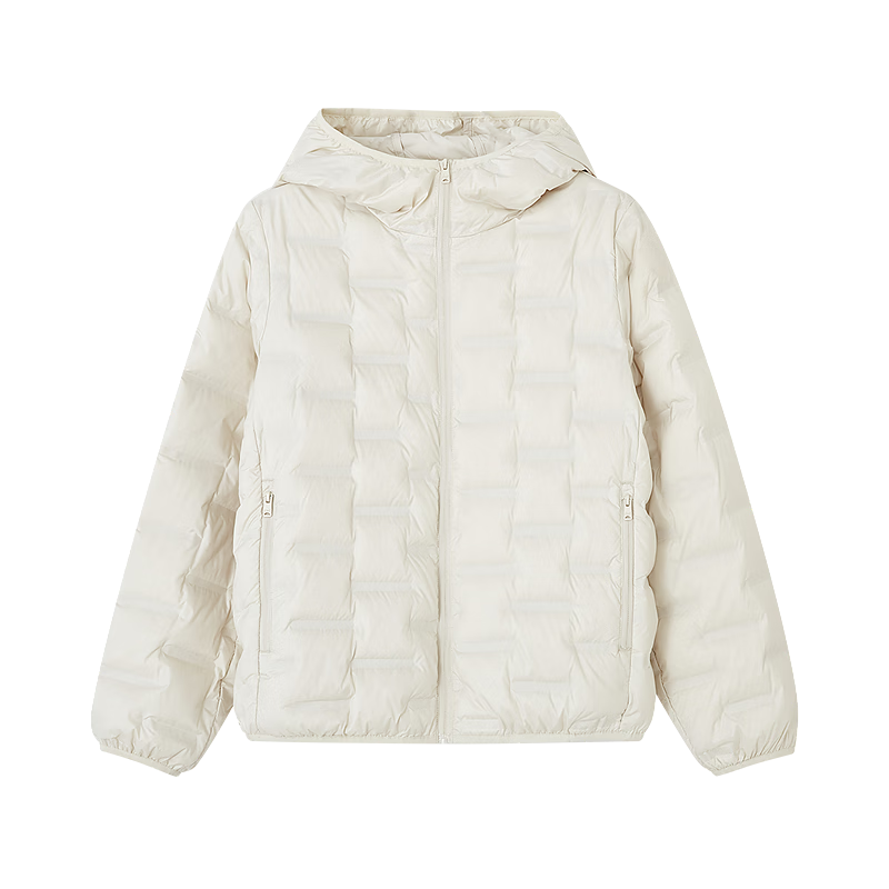 Demana [Milk Ball First Snow] Women's Winter High Warmth 90% Duck Down Quilted Tape Edge Down Jacket